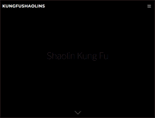 Tablet Screenshot of kungfushaolins.com